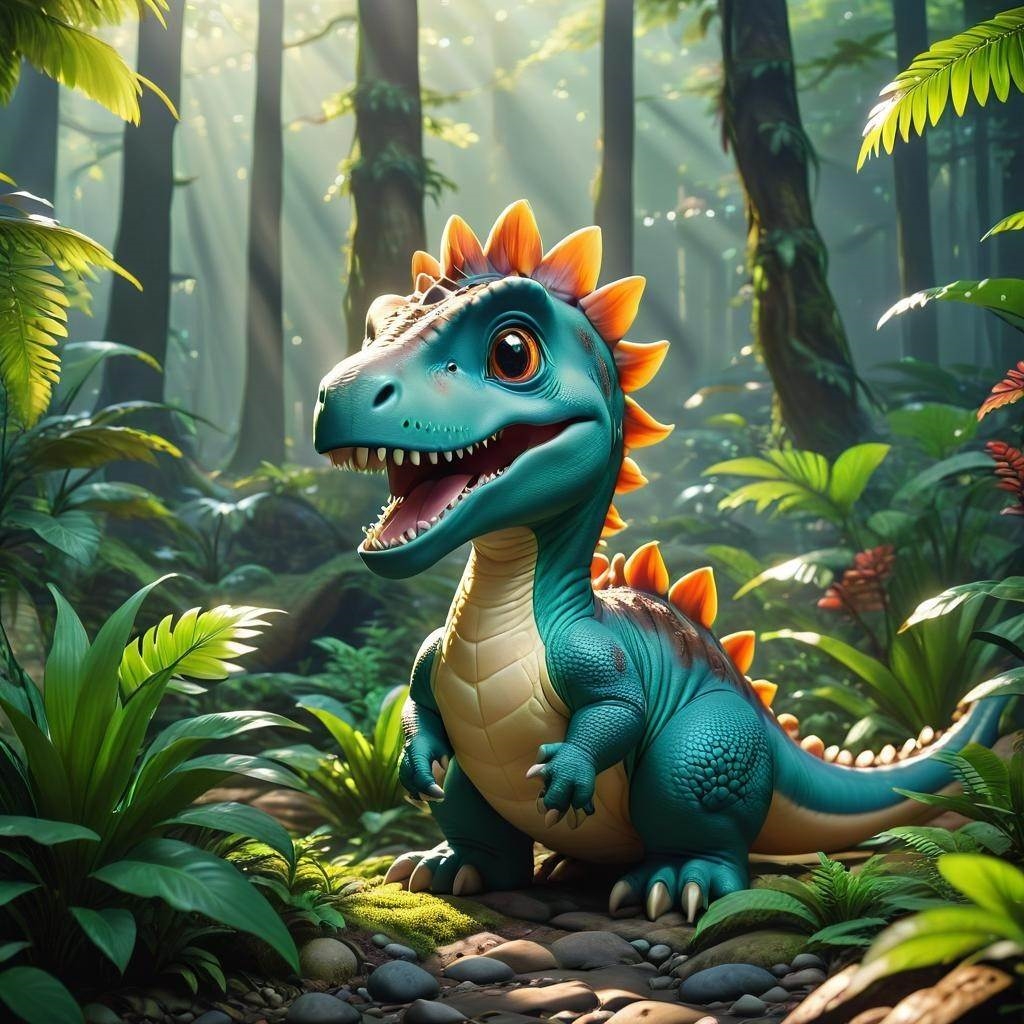 Dinozaury w świecie bajek dla maluchów