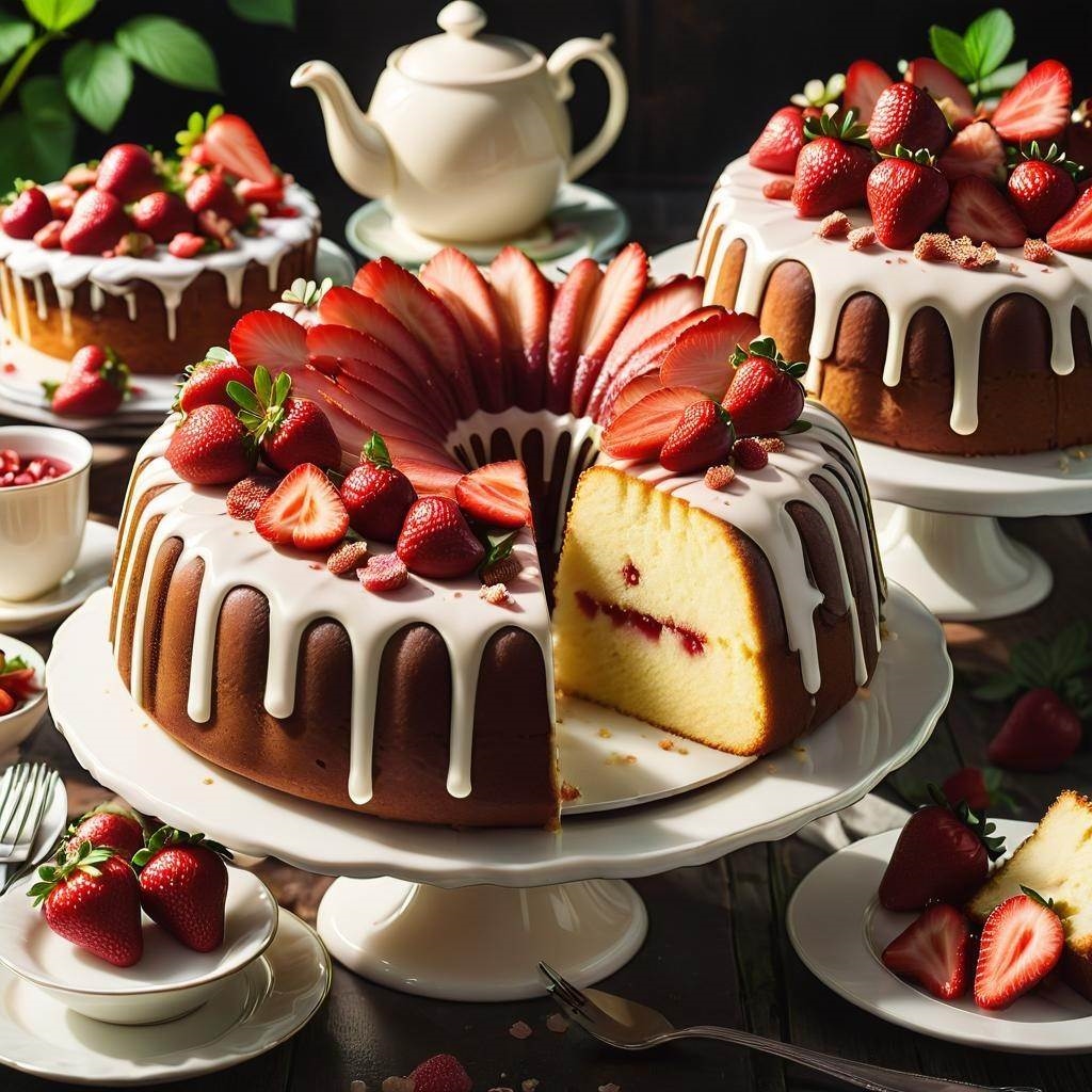 Najlepsza receptura na ciasto ucierane z rabarbarem i truskawkami