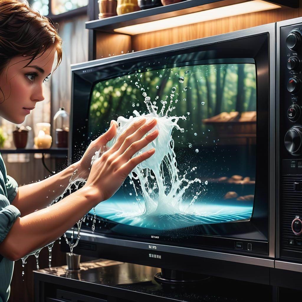 Umywanie telewizora domowymi sposobami