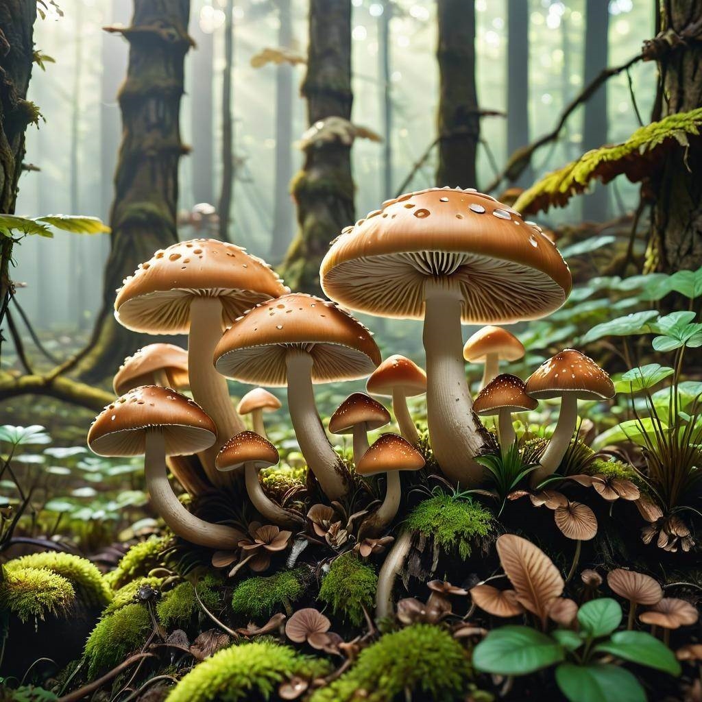 Wiosenne miejsca zbioru pieczarek